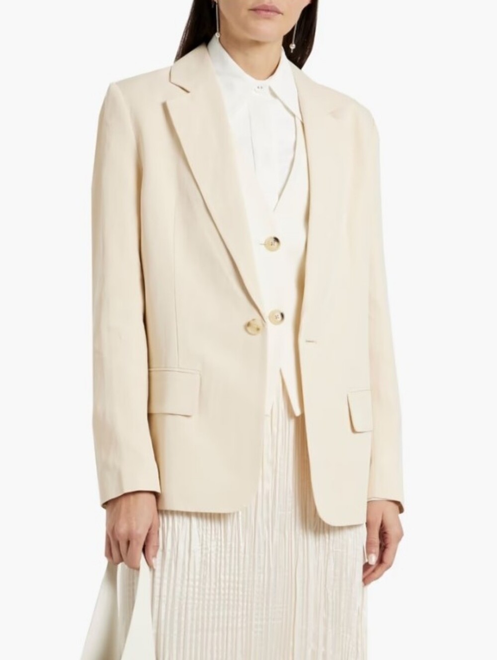 A.L.C. Cream Linen Blazer